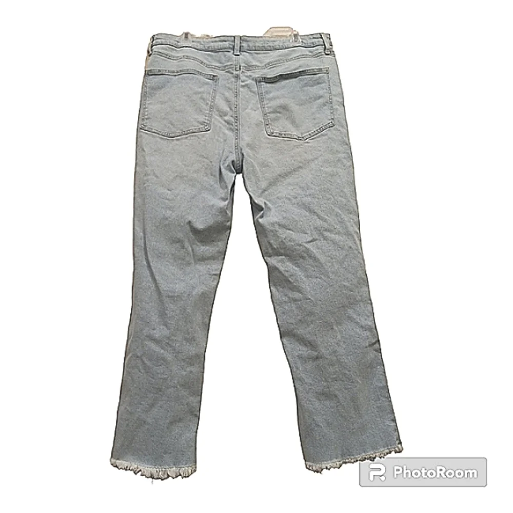 Women 19/34 Vintage Y2K Distressed Baggy Straight Leg Jeans Straight Leg Denim